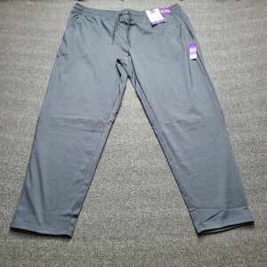 Member's Mark Fleece Pant Mens XXL Gray New Brushed Interior Zipper Pocket